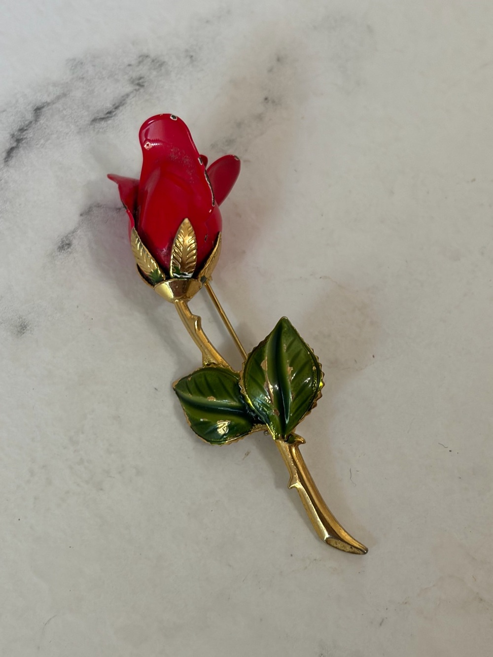 Vintage Rose Brooch